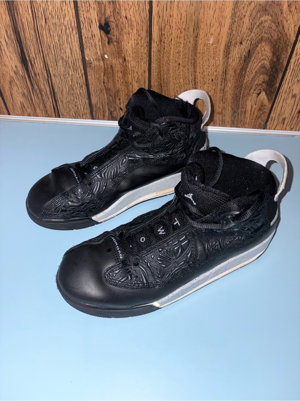 Jordan All-Black High-Top Sneakers - Picture 3 of 4